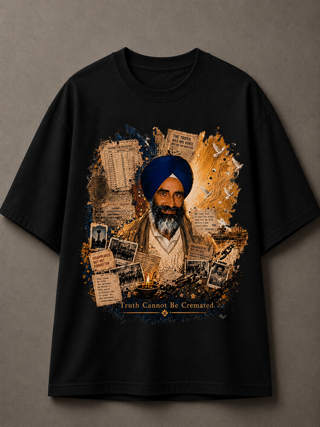 Jaswant Singh Khalra Printed Tee Vol. 2