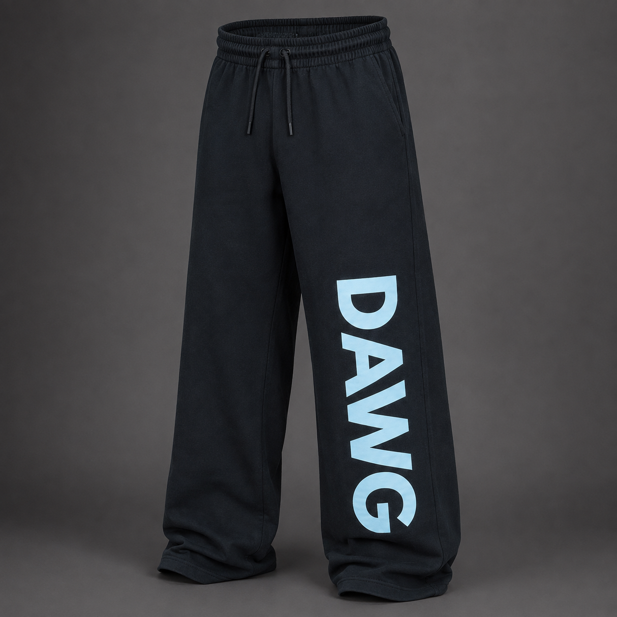 DAWG Print Oversized Baggy Trouser – Streetwear Pants for Men