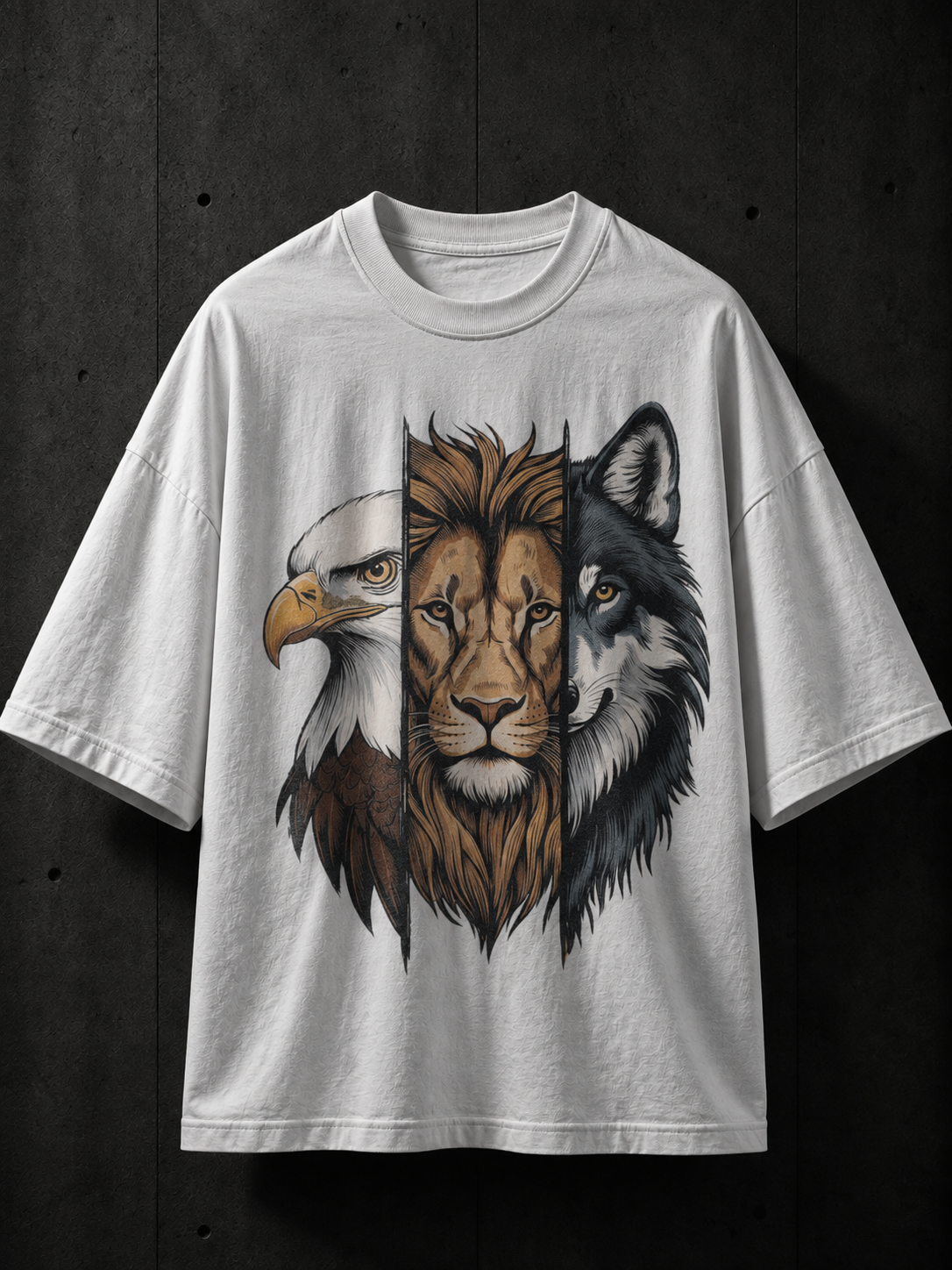 Eagle Lion Wolf Printed Tee