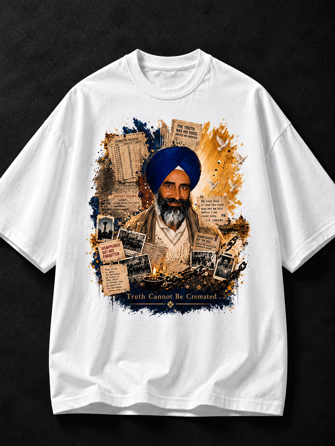Jaswant Singh Khalra Printed Tee Vol. 2