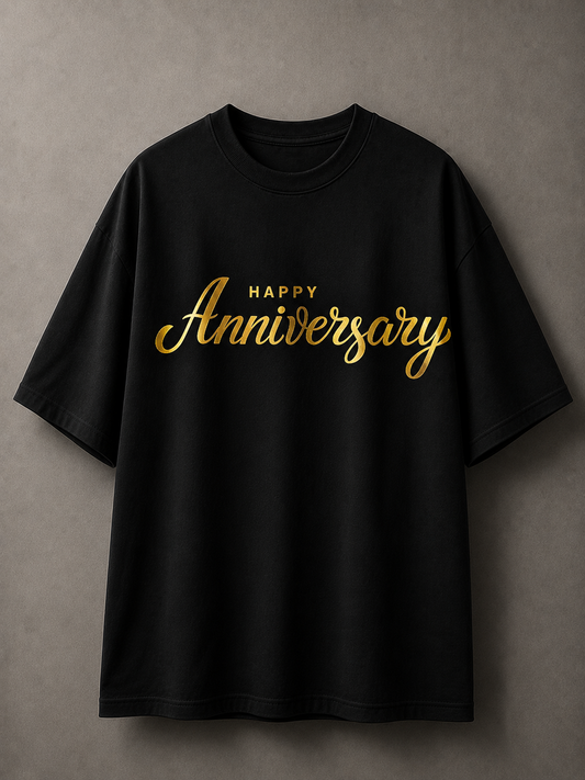 Happy Anniversary Printed Tee