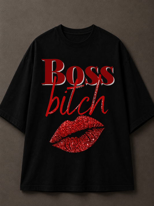 Boss Bitch Printed Tee