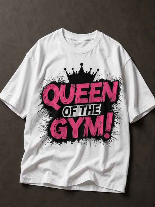Queen of the Gym Printed Tee