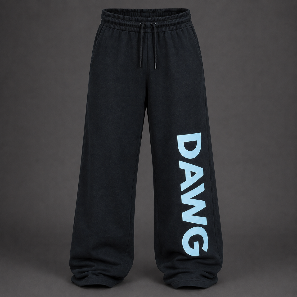 DAWG Print Oversized Baggy Trouser – Streetwear Pants for Men