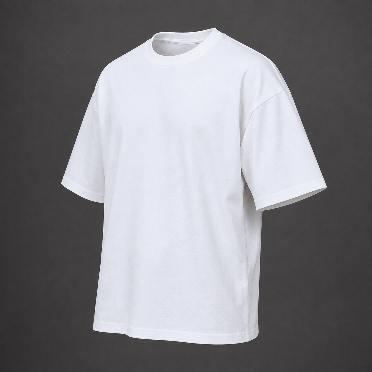 Plain Drop Shoulder Oversized T-Shirt – Heavyweight Streetwear Tee