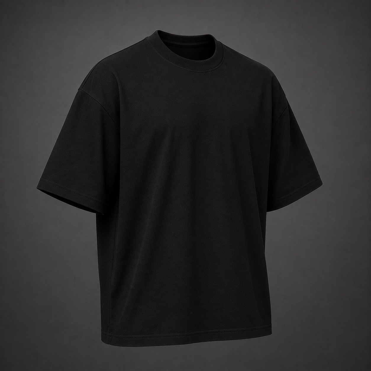 Plain Drop Shoulder Oversized T-Shirt – Heavyweight Streetwear Tee