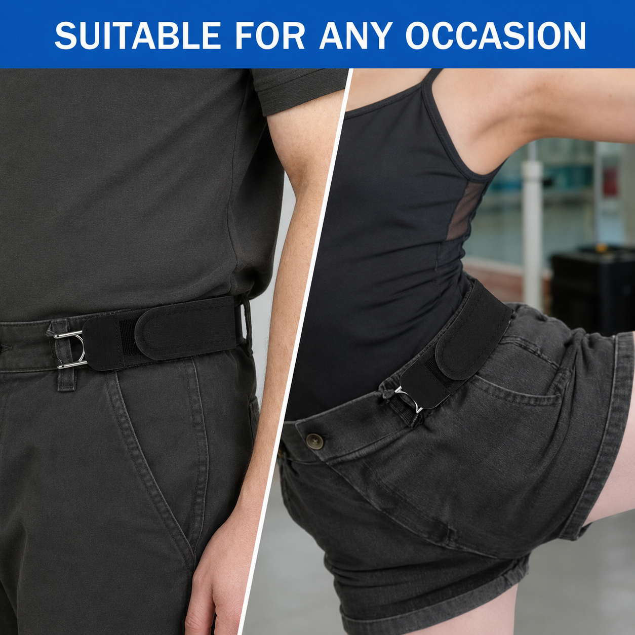 Buckleless Belt – Pack of 2